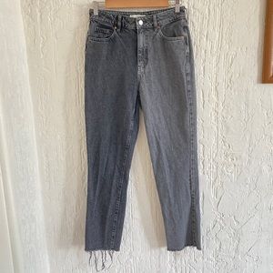 PacSun High Waisted Two Tone Mom Jeans Black and Gray Size 26